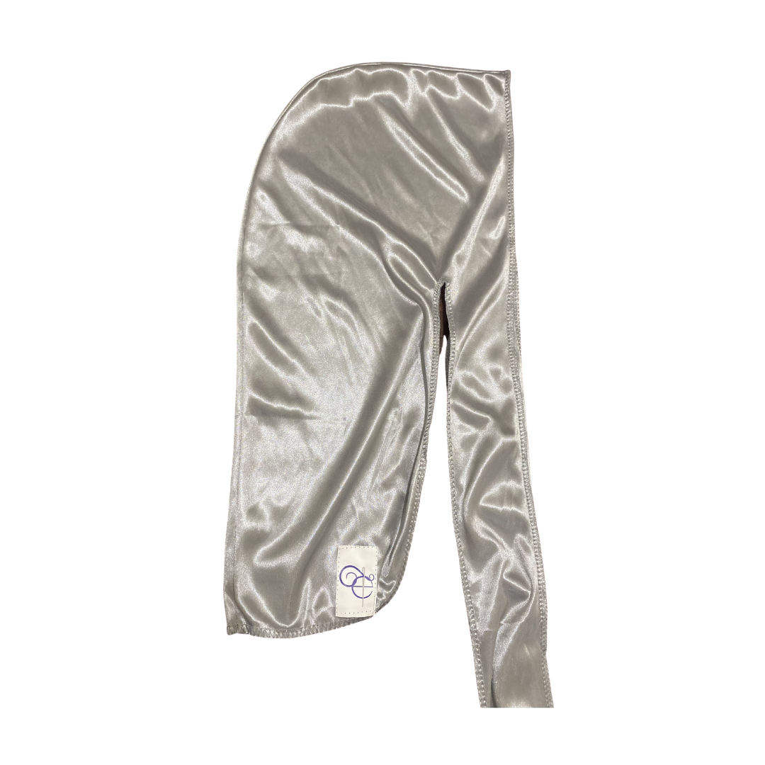 Silver Satin Durag