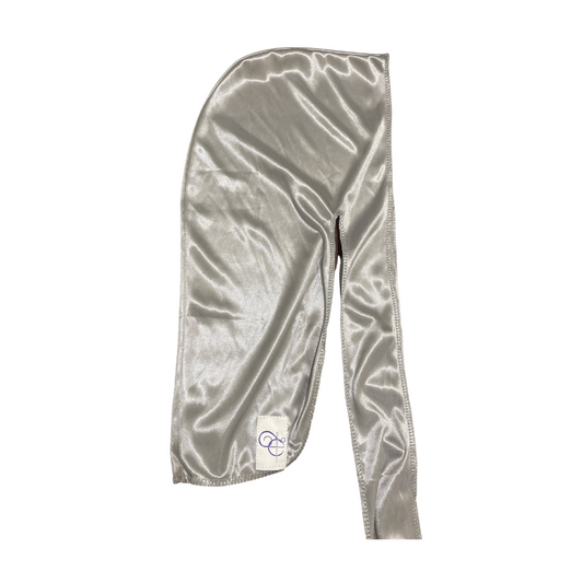 Silver Satin Durag