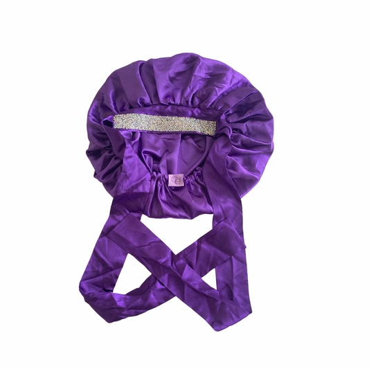 Purple Glam Adjustable Bonnet